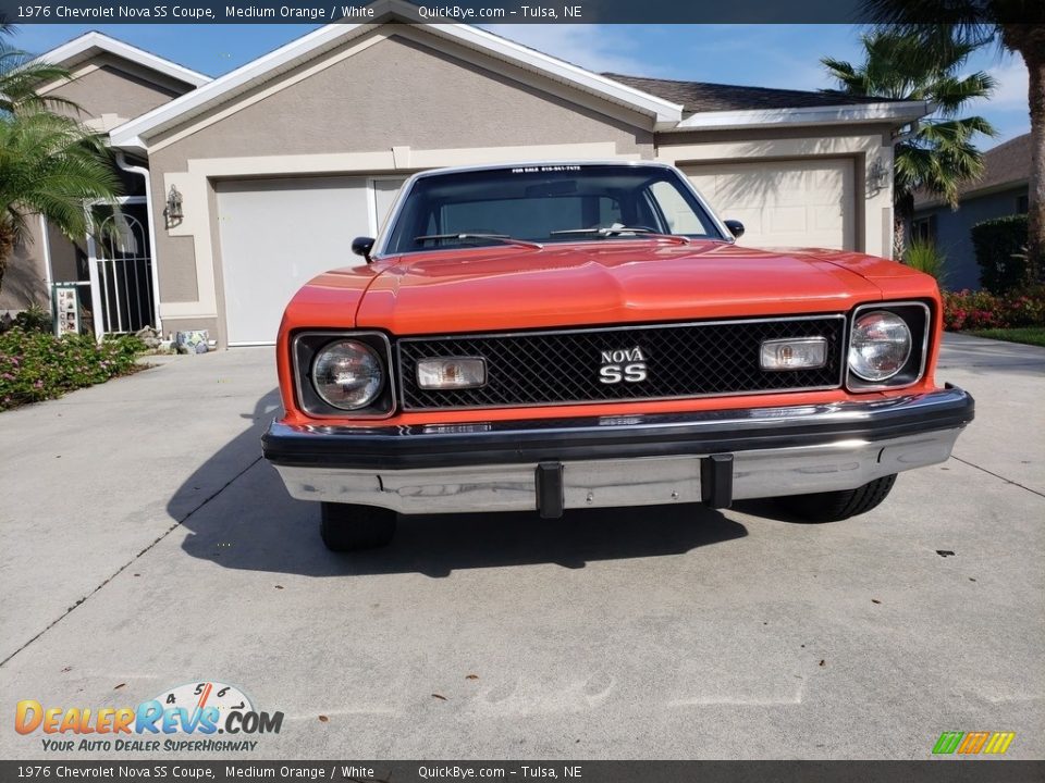 1976 Chevrolet Nova SS Coupe Medium Orange / White Photo #3