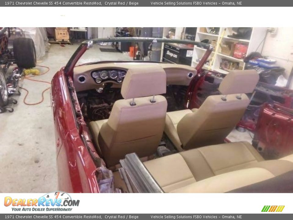 1971 Chevrolet Chevelle SS 454 Convertible RestoMod Crystal Red / Beige Photo #13