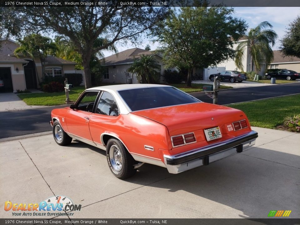 1976 Chevrolet Nova SS Coupe Medium Orange / White Photo #5