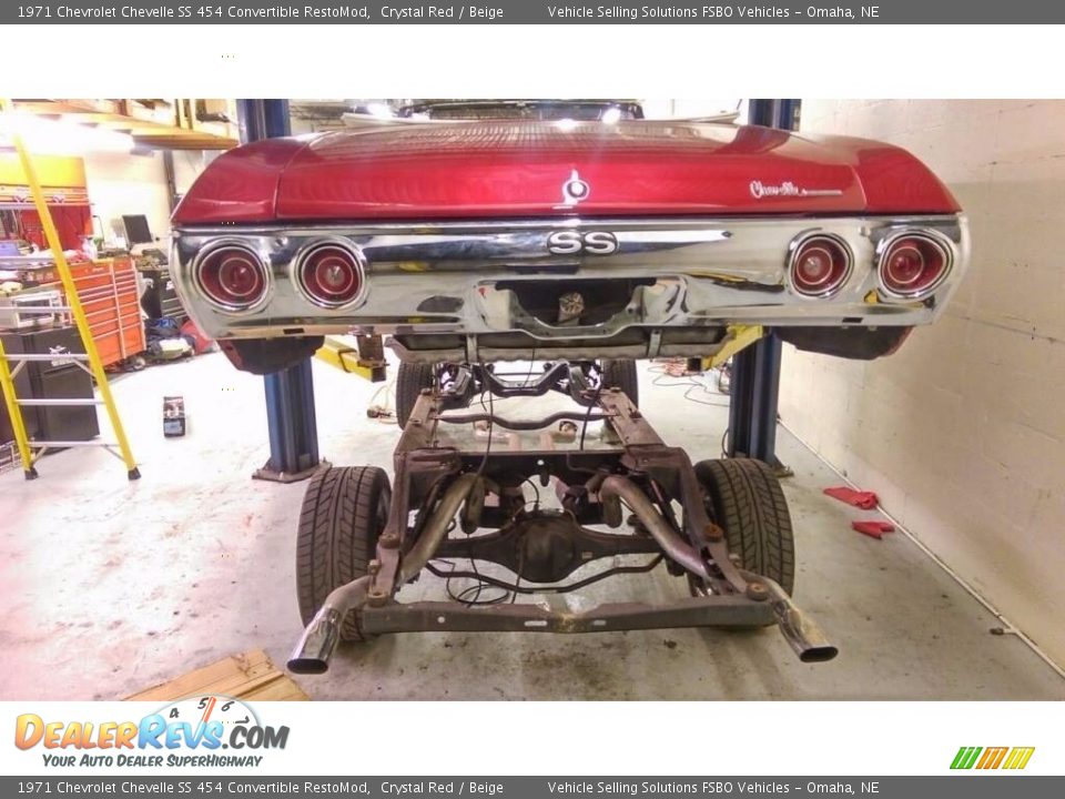 1971 Chevrolet Chevelle SS 454 Convertible RestoMod Crystal Red / Beige Photo #14