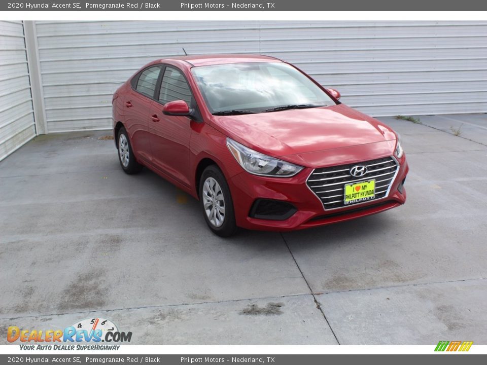 2020 Hyundai Accent SE Pomegranate Red / Black Photo #2