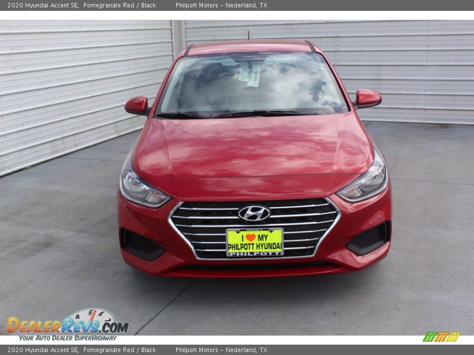 2020 Hyundai Accent SE Pomegranate Red / Black Photo #3