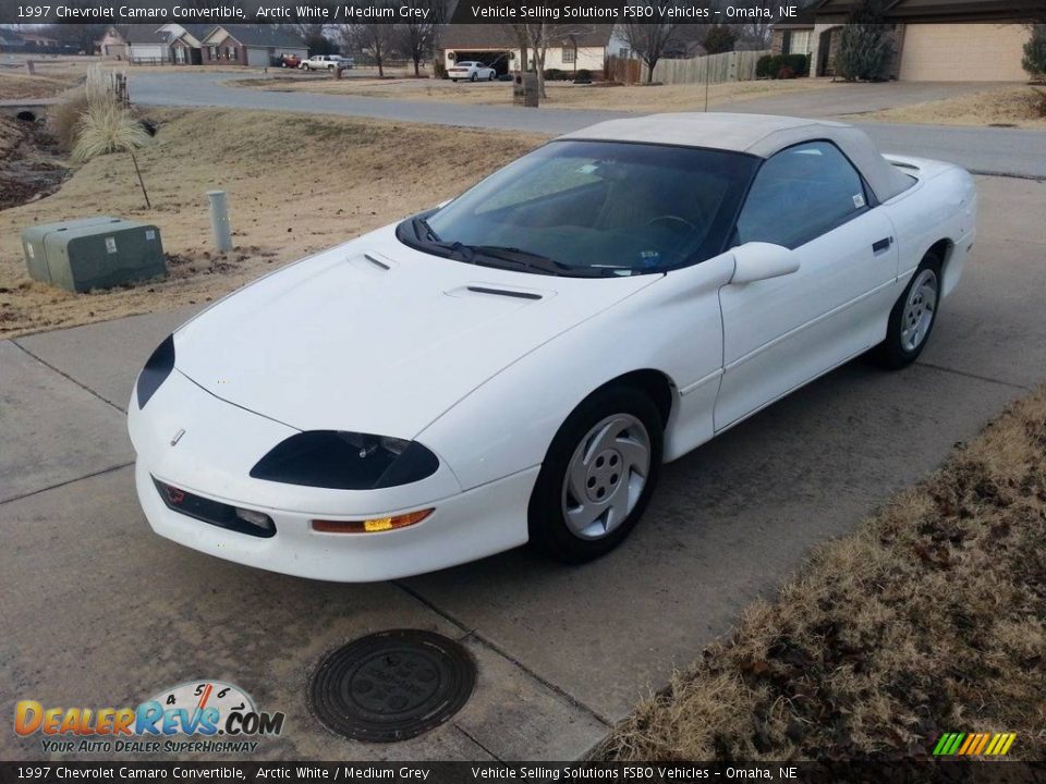 1997 Chevrolet Camaro Convertible Arctic White / Medium Grey Photo #1