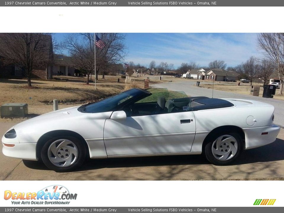 1997 Chevrolet Camaro Convertible Arctic White / Medium Grey Photo #3