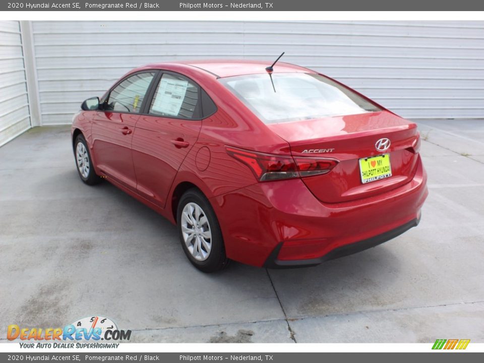 2020 Hyundai Accent SE Pomegranate Red / Black Photo #6
