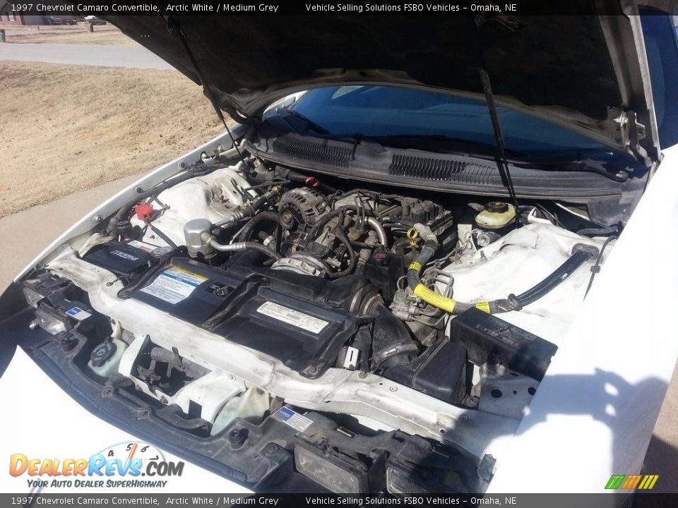 1997 Chevrolet Camaro Convertible Arctic White / Medium Grey Photo #5