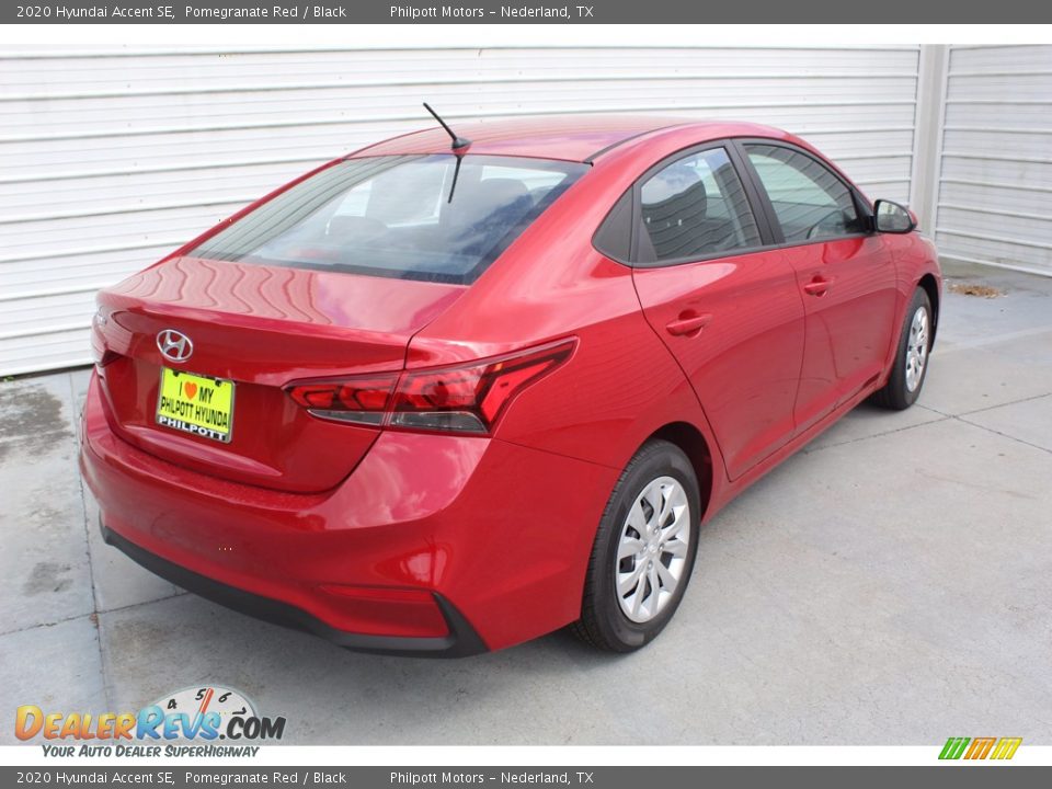 2020 Hyundai Accent SE Pomegranate Red / Black Photo #8