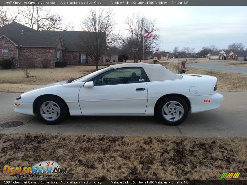 1997 Chevrolet Camaro Convertible Arctic White / Medium Grey Photo #8