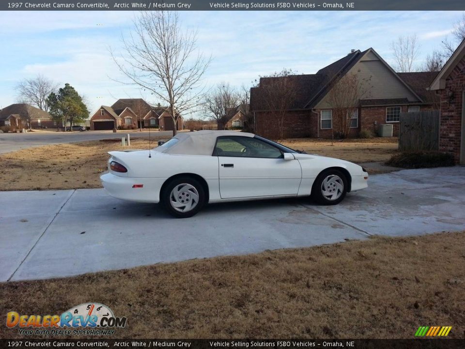 1997 Chevrolet Camaro Convertible Arctic White / Medium Grey Photo #9