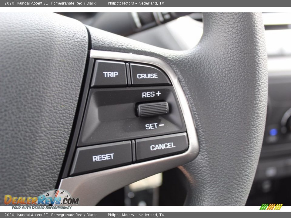 2020 Hyundai Accent SE Pomegranate Red / Black Photo #12