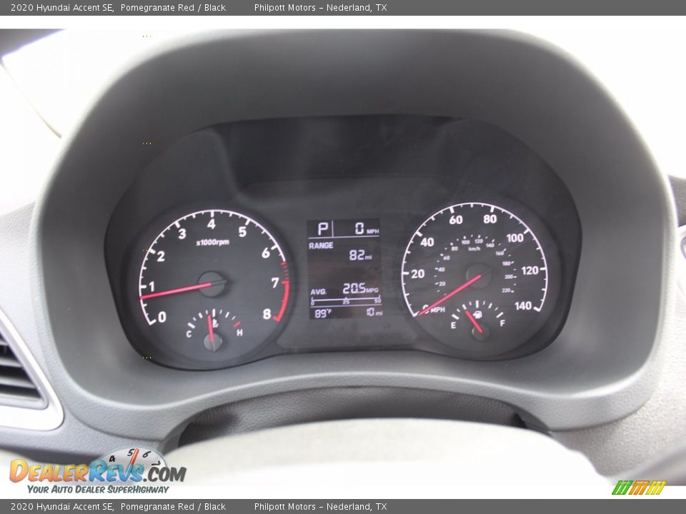 2020 Hyundai Accent SE Pomegranate Red / Black Photo #13