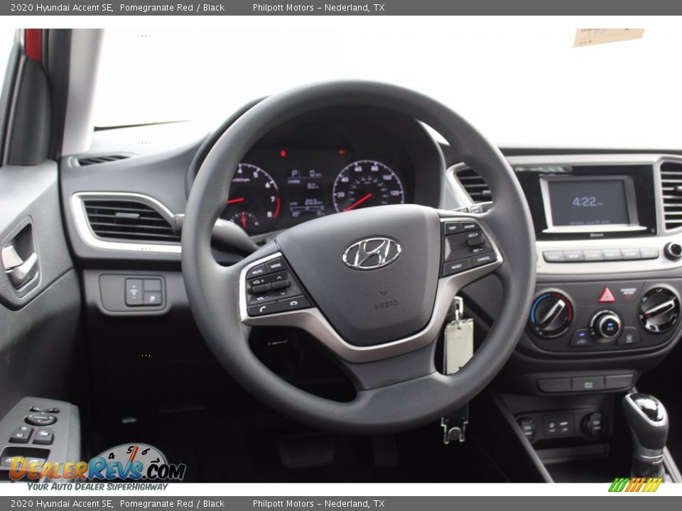 2020 Hyundai Accent SE Pomegranate Red / Black Photo #21