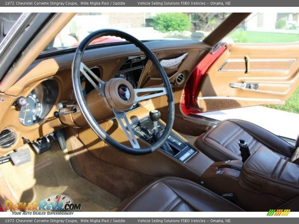 1972 Chevrolet Corvette Stingray Coupe Mille Miglia Red / Saddle Photo #3