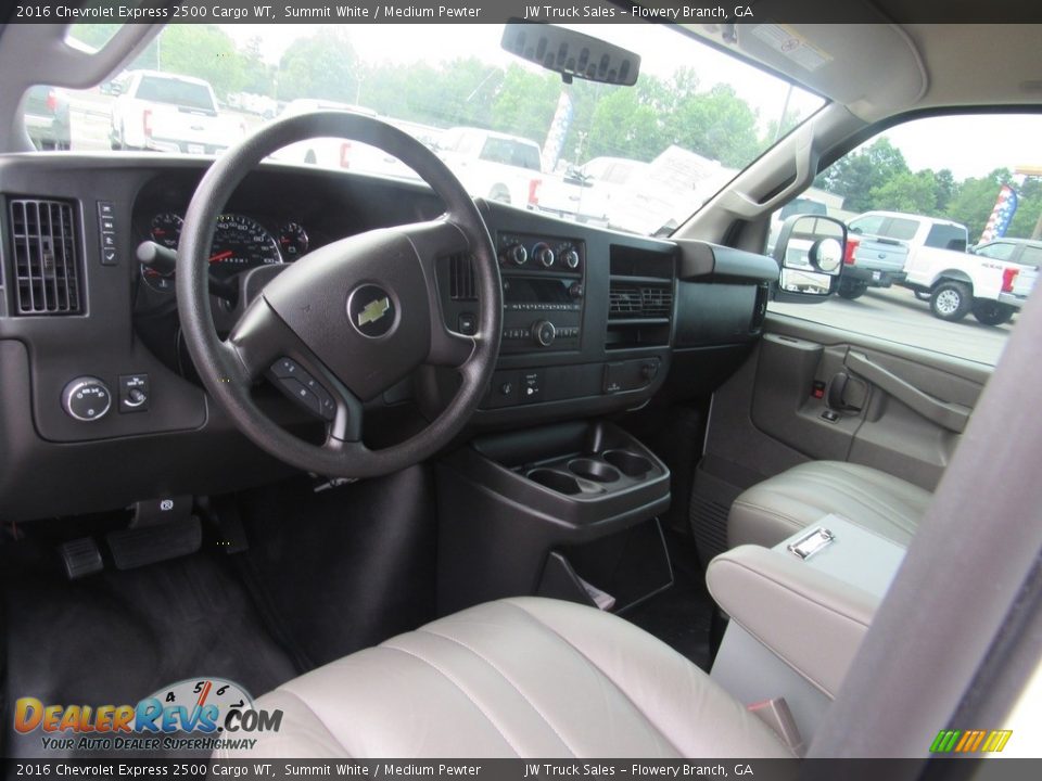 Medium Pewter Interior - 2016 Chevrolet Express 2500 Cargo WT Photo #27
