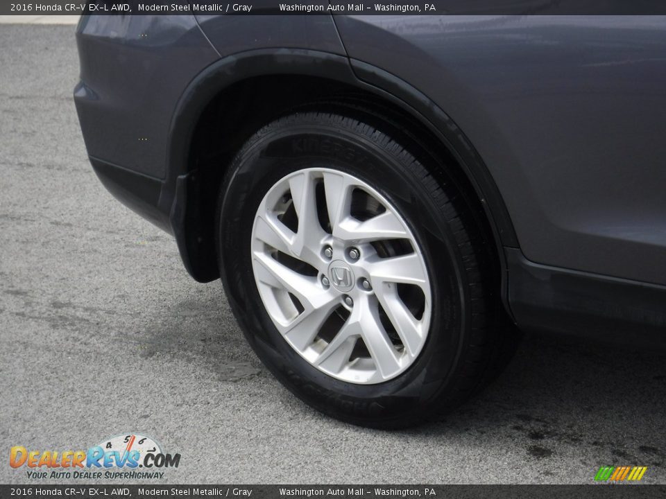 2016 Honda CR-V EX-L AWD Modern Steel Metallic / Gray Photo #3
