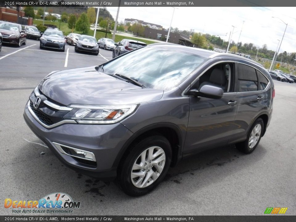 2016 Honda CR-V EX-L AWD Modern Steel Metallic / Gray Photo #6