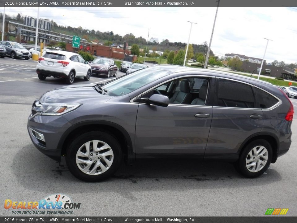 2016 Honda CR-V EX-L AWD Modern Steel Metallic / Gray Photo #7