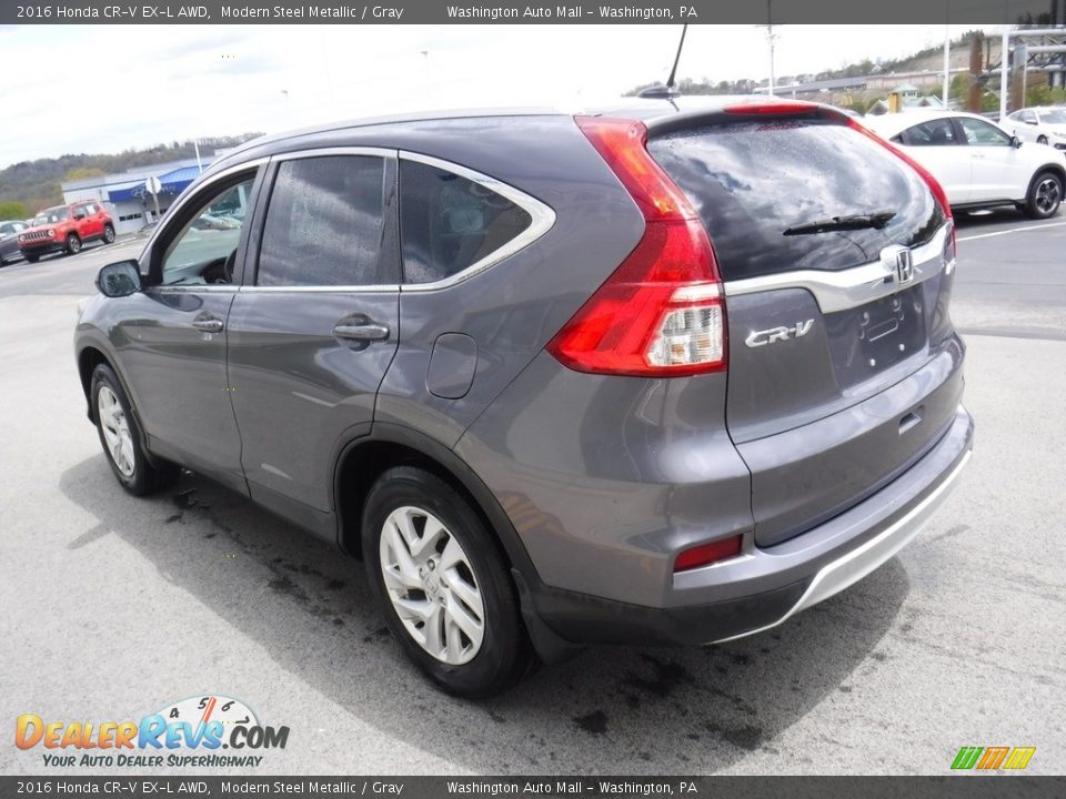 2016 Honda CR-V EX-L AWD Modern Steel Metallic / Gray Photo #8