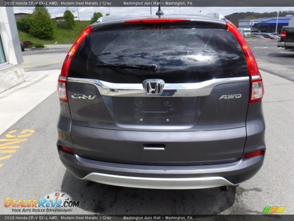 2016 Honda CR-V EX-L AWD Modern Steel Metallic / Gray Photo #9