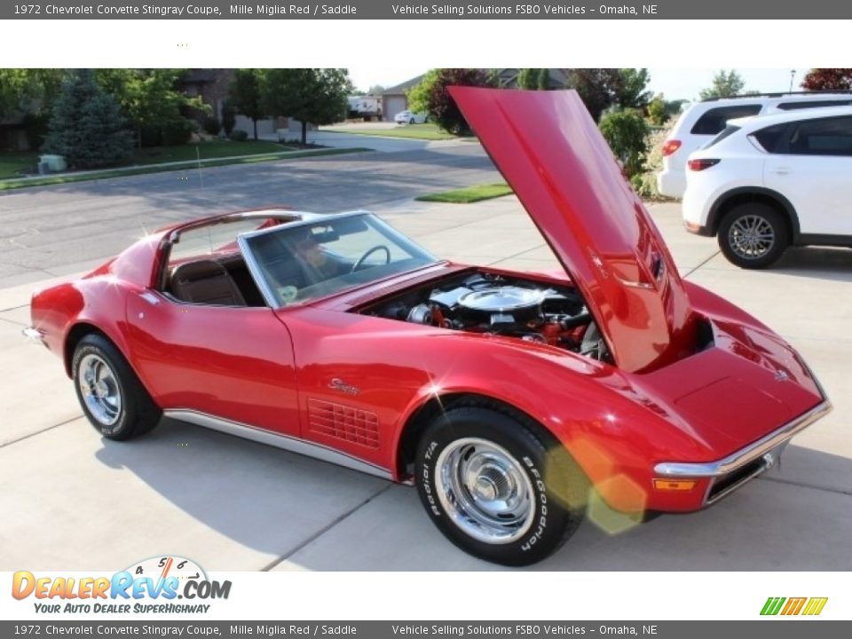 1972 Chevrolet Corvette Stingray Coupe Mille Miglia Red / Saddle Photo #12