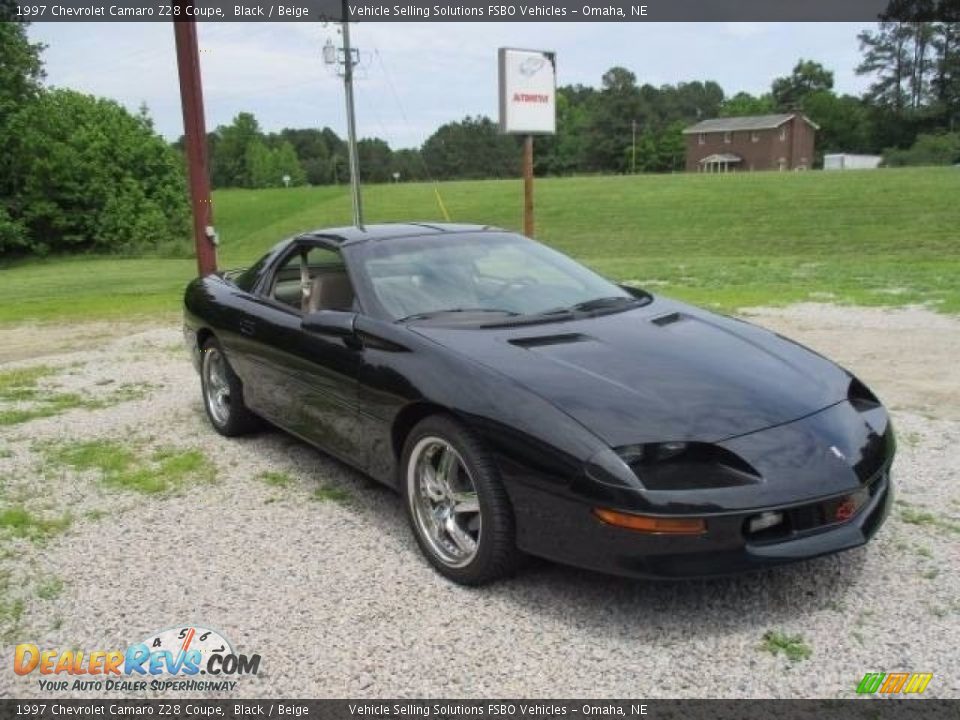 1997 Chevrolet Camaro Z28 Coupe Black / Beige Photo #3