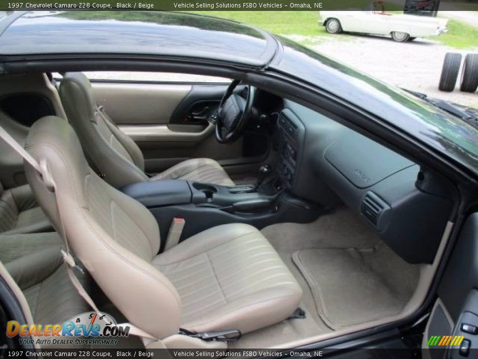 1997 Chevrolet Camaro Z28 Coupe Black / Beige Photo #6