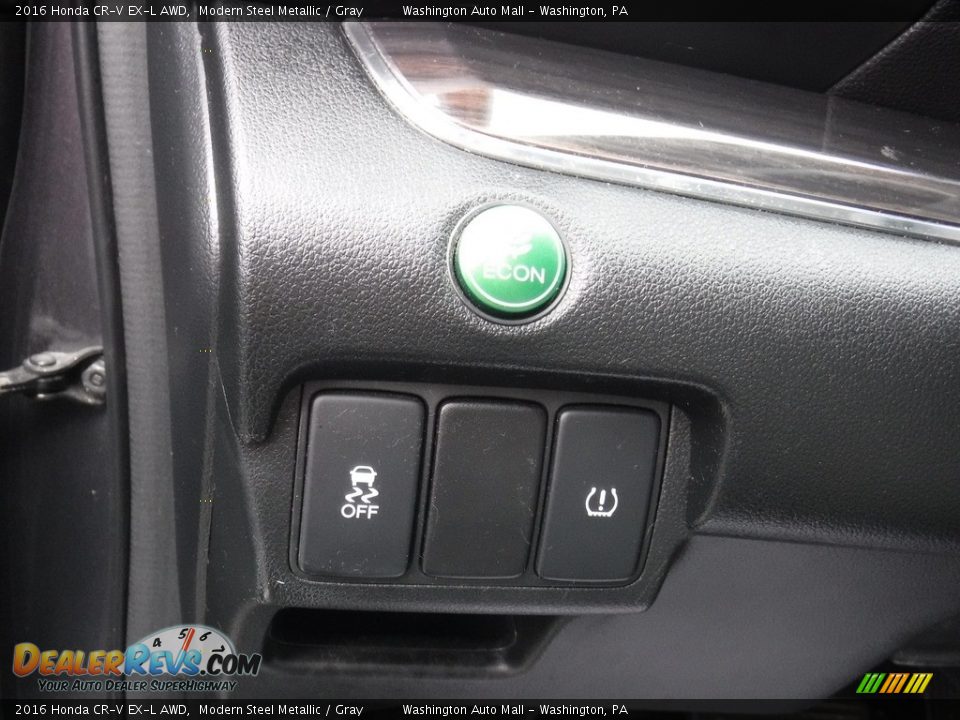 2016 Honda CR-V EX-L AWD Modern Steel Metallic / Gray Photo #14