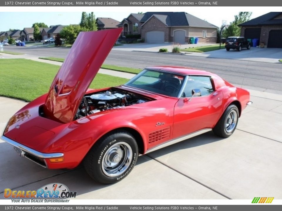 1972 Chevrolet Corvette Stingray Coupe Mille Miglia Red / Saddle Photo #17