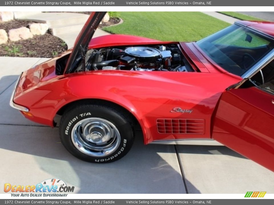 1972 Chevrolet Corvette Stingray Coupe Mille Miglia Red / Saddle Photo #18