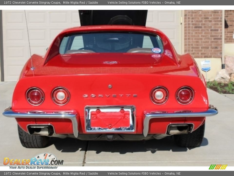 1972 Chevrolet Corvette Stingray Coupe Mille Miglia Red / Saddle Photo #19