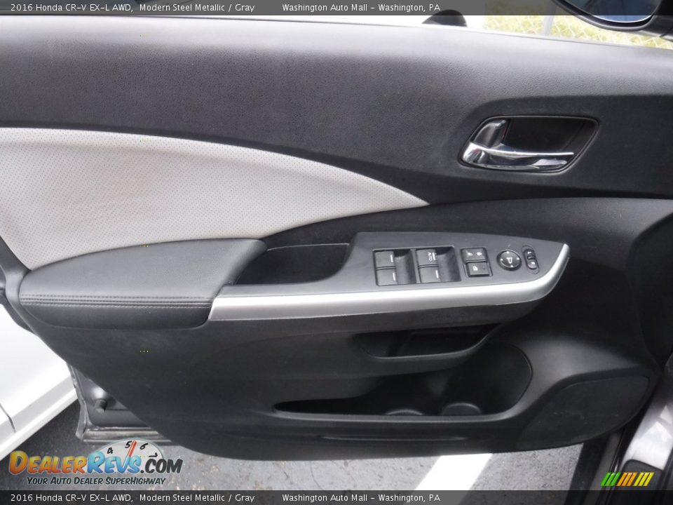 2016 Honda CR-V EX-L AWD Modern Steel Metallic / Gray Photo #17