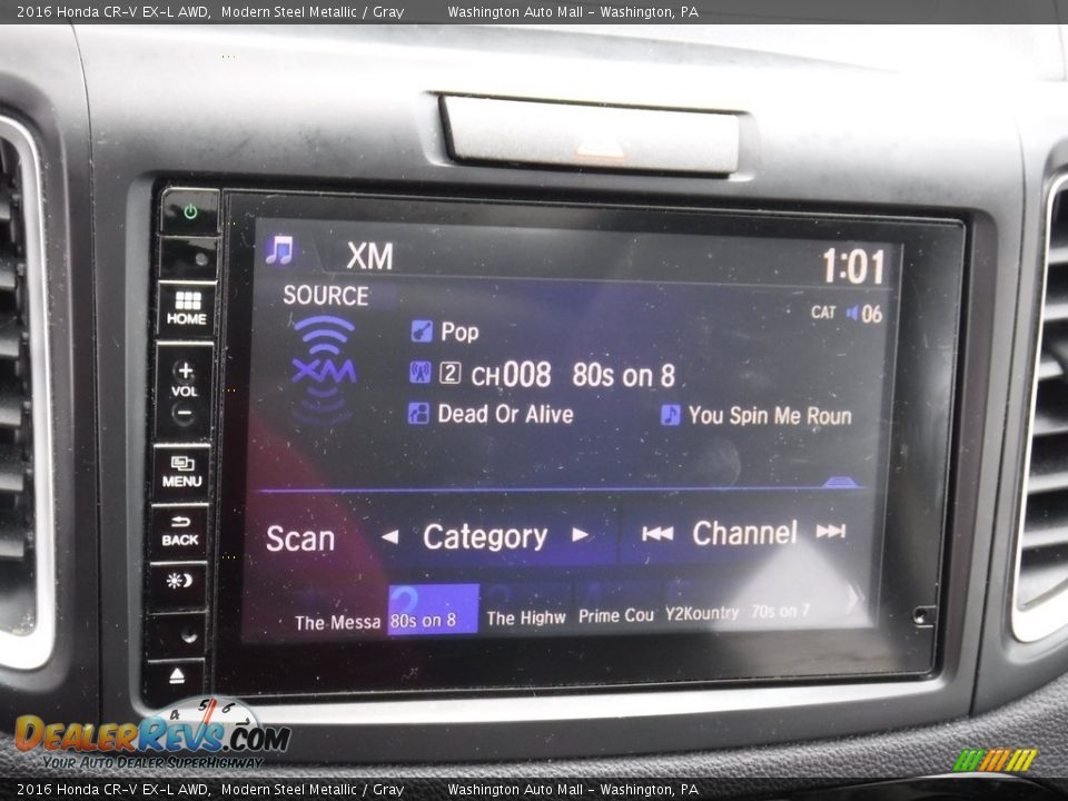 2016 Honda CR-V EX-L AWD Modern Steel Metallic / Gray Photo #20