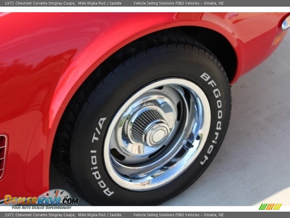 1972 Chevrolet Corvette Stingray Coupe Mille Miglia Red / Saddle Photo #25