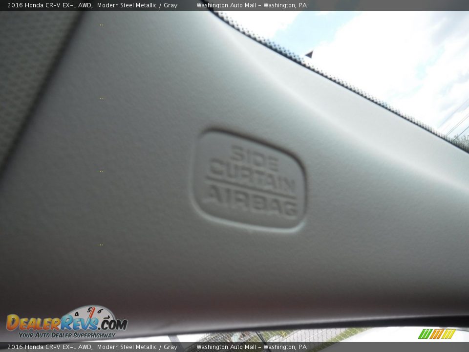 2016 Honda CR-V EX-L AWD Modern Steel Metallic / Gray Photo #23