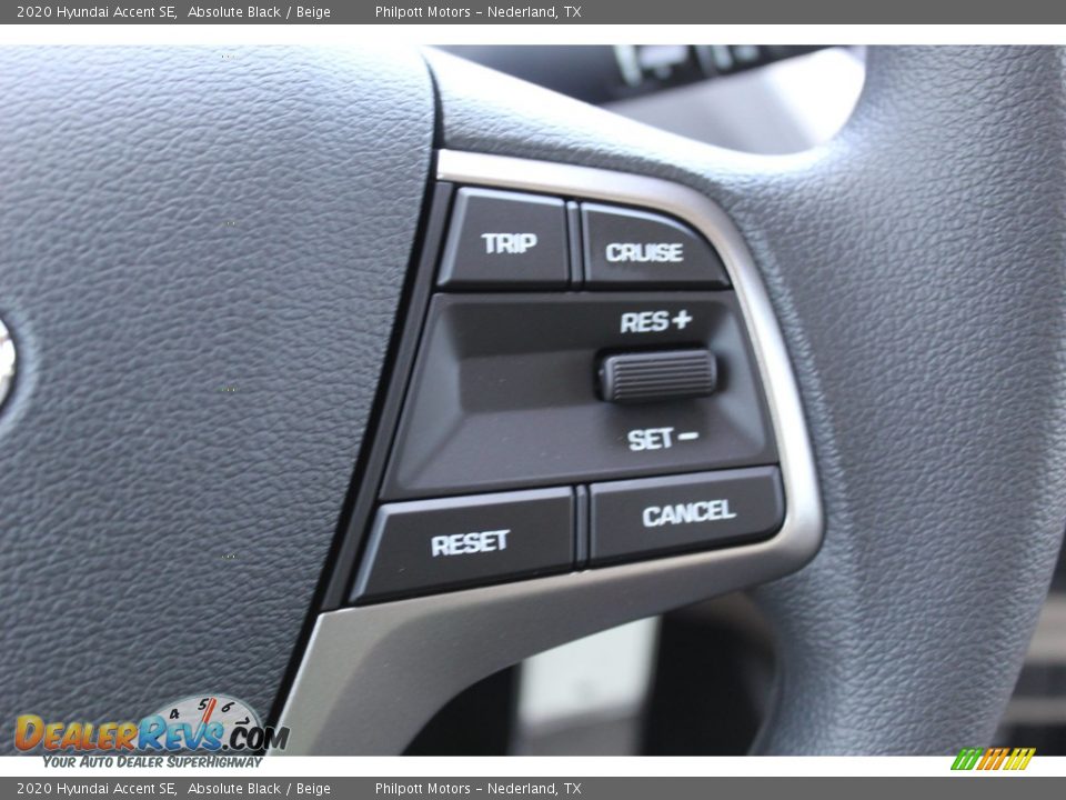 2020 Hyundai Accent SE Absolute Black / Beige Photo #16