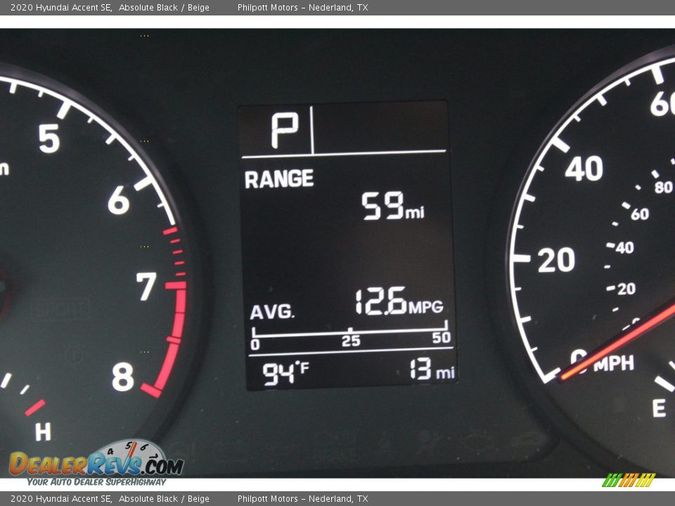 2020 Hyundai Accent SE Absolute Black / Beige Photo #18