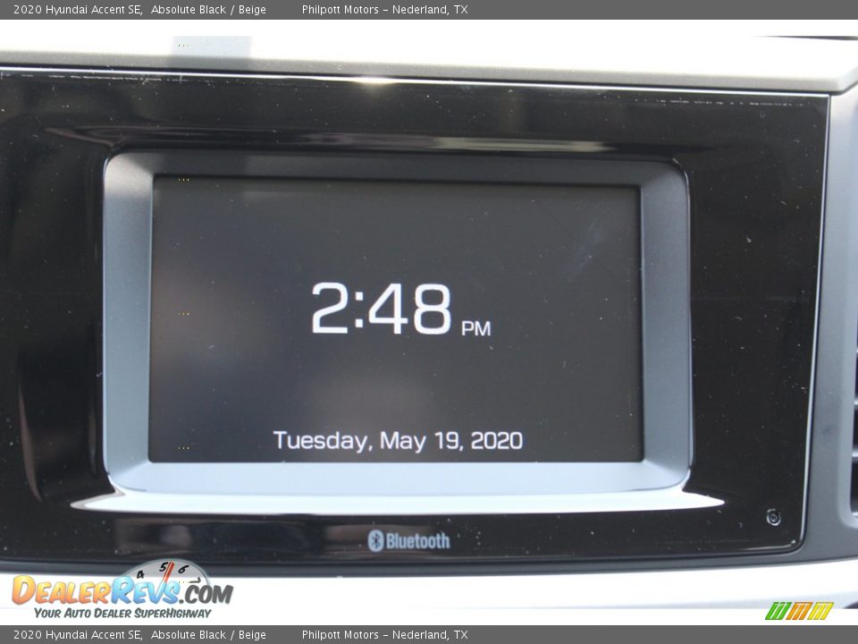 2020 Hyundai Accent SE Absolute Black / Beige Photo #19