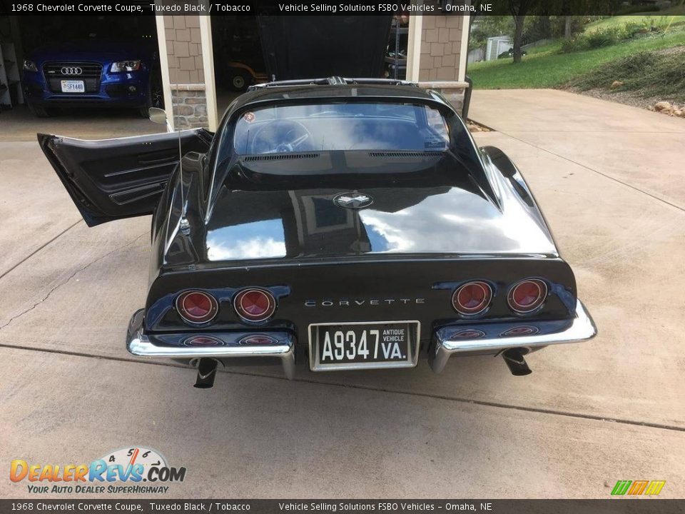 1968 Chevrolet Corvette Coupe Tuxedo Black / Tobacco Photo #3