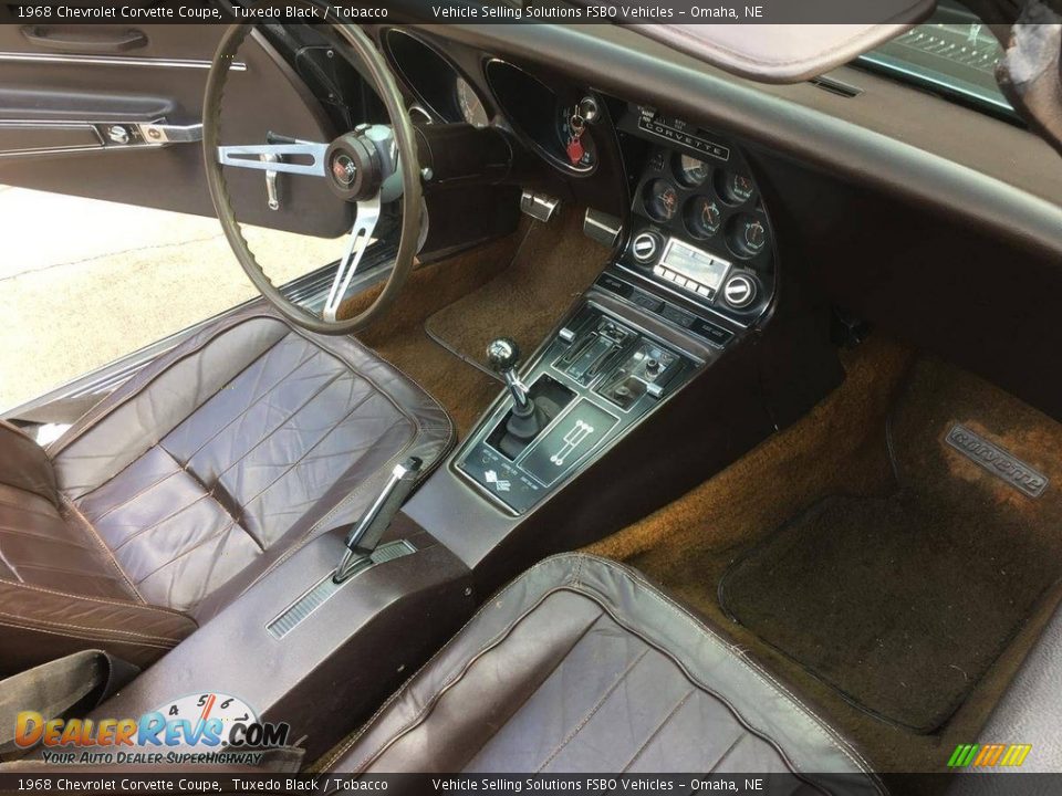 Tobacco Interior - 1968 Chevrolet Corvette Coupe Photo #6