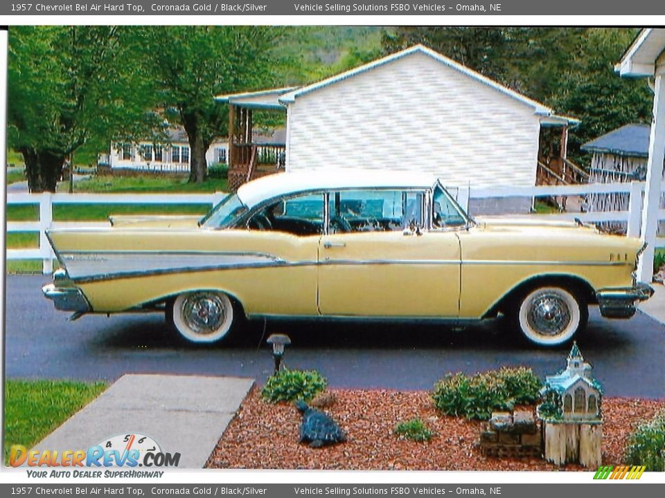 1957 Chevrolet Bel Air Hard Top Coronada Gold / Black/Silver Photo #1