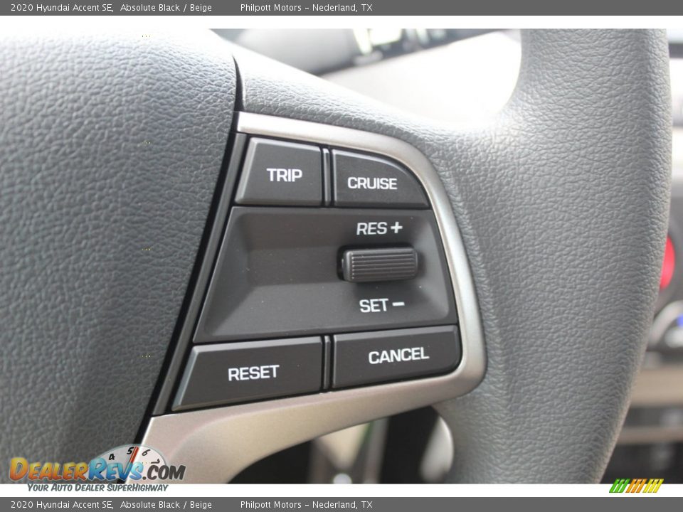 2020 Hyundai Accent SE Absolute Black / Beige Photo #12