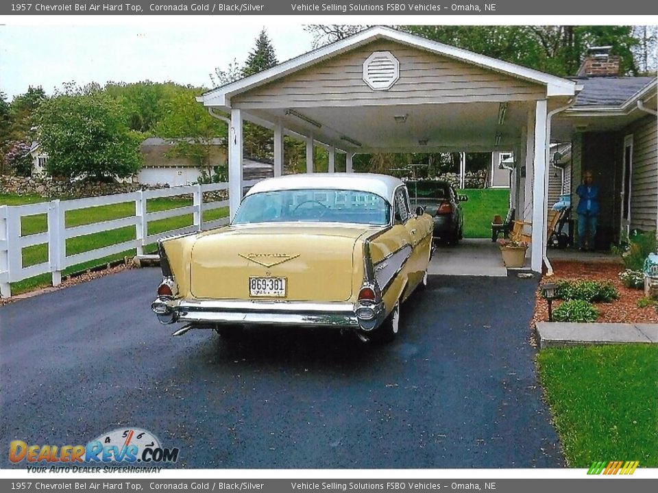 1957 Chevrolet Bel Air Hard Top Coronada Gold / Black/Silver Photo #5