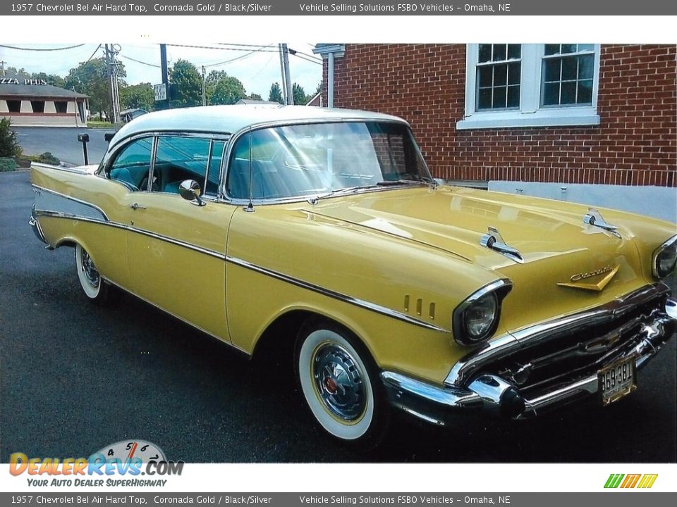 1957 Chevrolet Bel Air Hard Top Coronada Gold / Black/Silver Photo #6