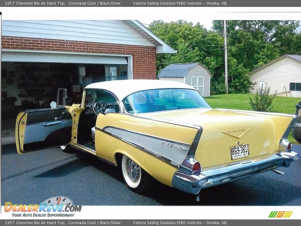 1957 Chevrolet Bel Air Hard Top Coronada Gold / Black/Silver Photo #8