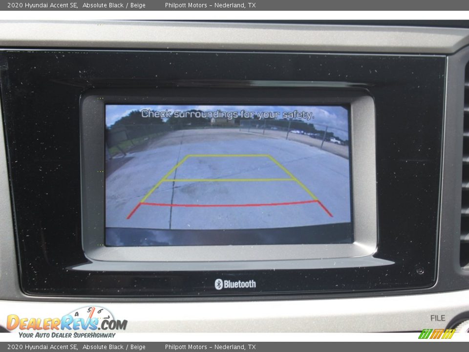 2020 Hyundai Accent SE Absolute Black / Beige Photo #17