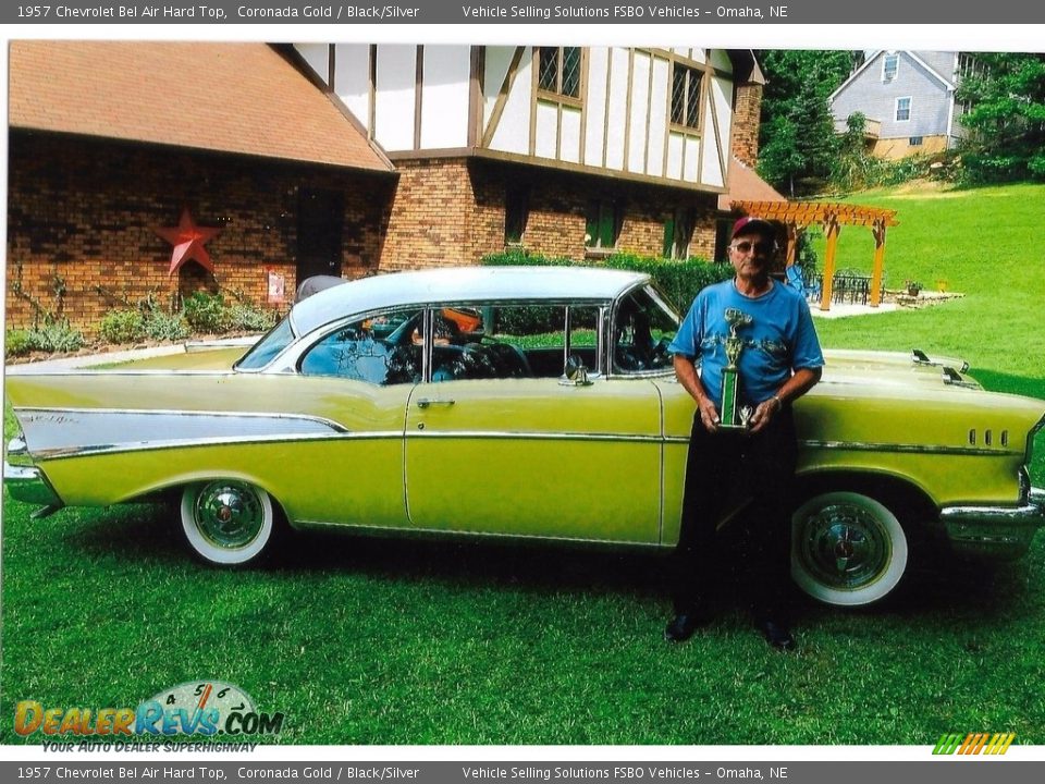 1957 Chevrolet Bel Air Hard Top Coronada Gold / Black/Silver Photo #10