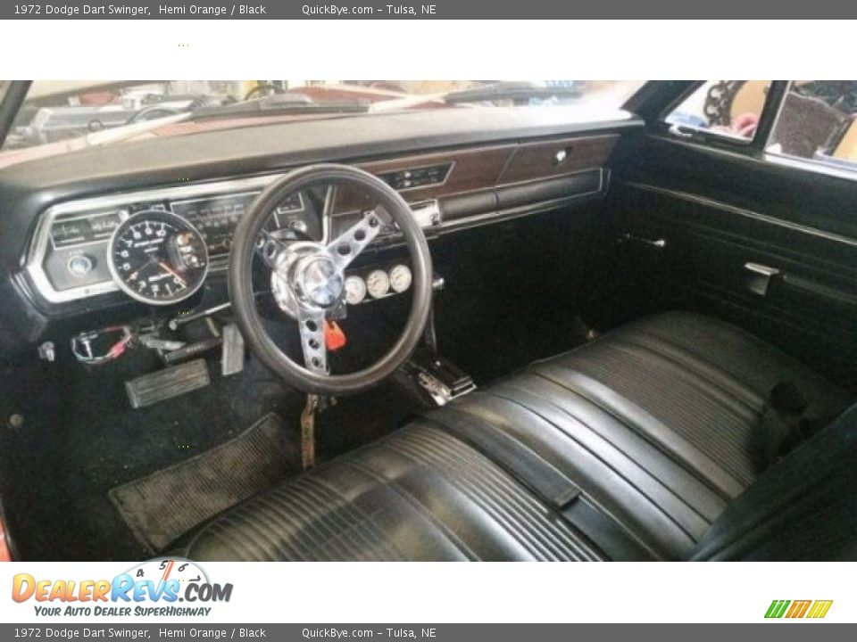 Black Interior - 1972 Dodge Dart Swinger Photo #6