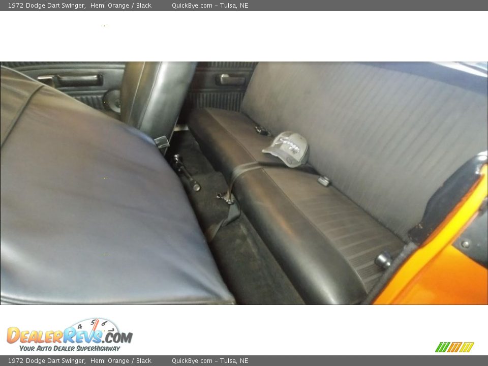 Rear Seat of 1972 Dodge Dart Swinger Photo #10