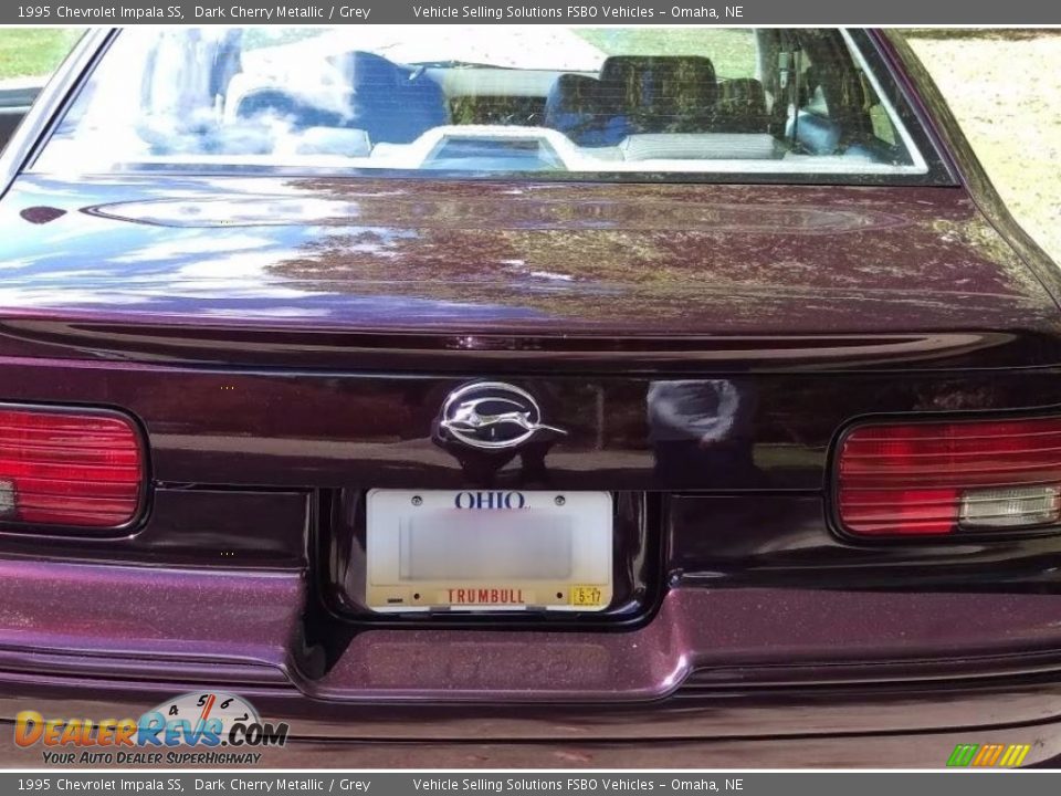 1995 Chevrolet Impala SS Dark Cherry Metallic / Grey Photo #7