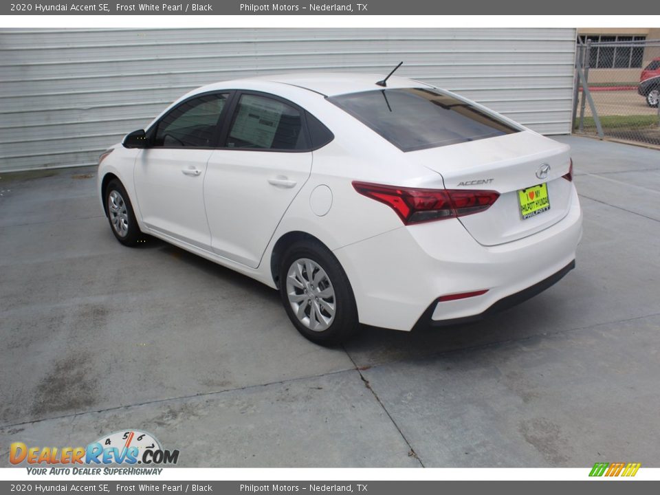 2020 Hyundai Accent SE Frost White Pearl / Black Photo #6